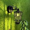 Miniature Hollowed Wall Sconce 1/12 Black Metal Wall Lamp for Dollhouse Living Room Hallway Garden Scene Decoration