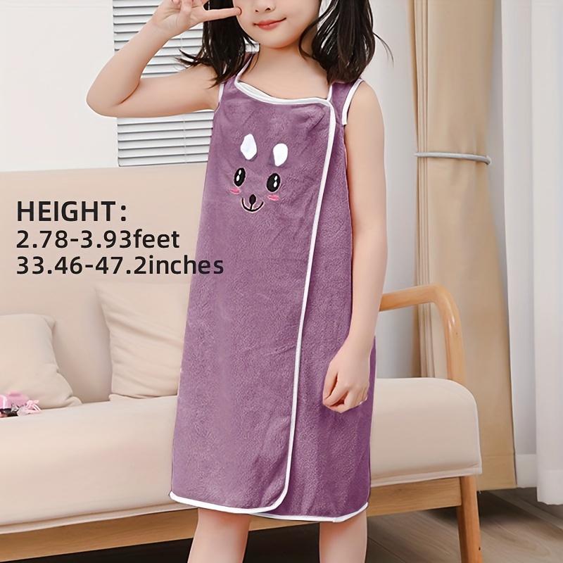 1pc Rabbit Ears Coral Fleece Bath Towel - Soft, Skin-Friendly, Adorable Decor, Plush, Absorbent, and Gentle on Skin