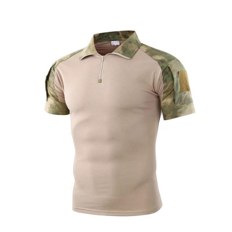 Tactical Camo Cycling Jersey Breathable Quick Dry Outdoor Training Top Men Women Wear