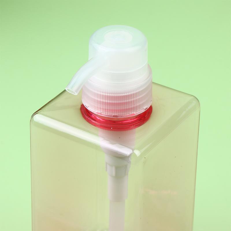 Butelka na balsam do ciała 450 ml, kwadratowa, wielokrotnego napełniania, plastikowa z pompką naciskaną, do żelu pod prysznic, szamponu, mydła w płynie, trwały pojemnik wielokrotnego napełniania