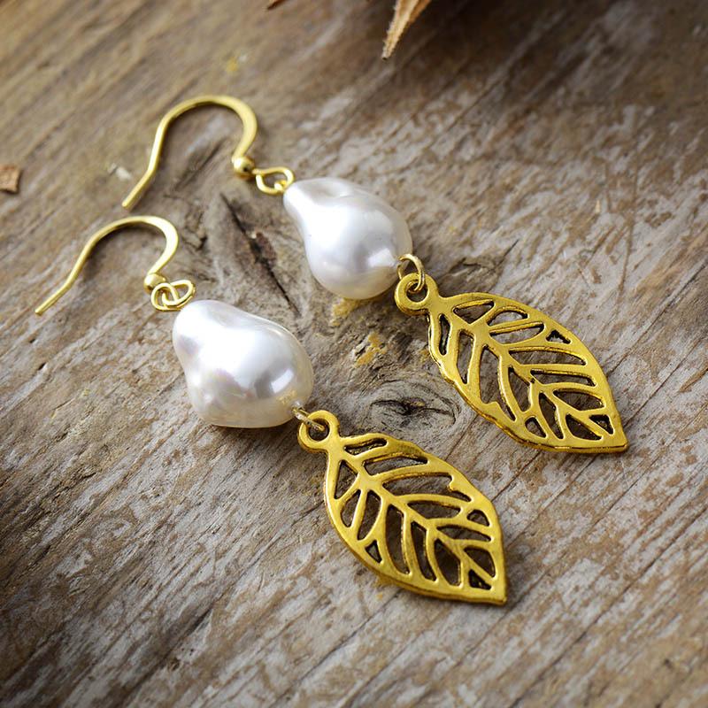 Ethnic style natural stone emperor stone water drop earrings earrings light luxury jewelry earrings жемчужина белый