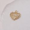 MAMA Heart Pendant Necklace with Micro-Inlaid Diamonds - Women's DIY Jewelry Accessory