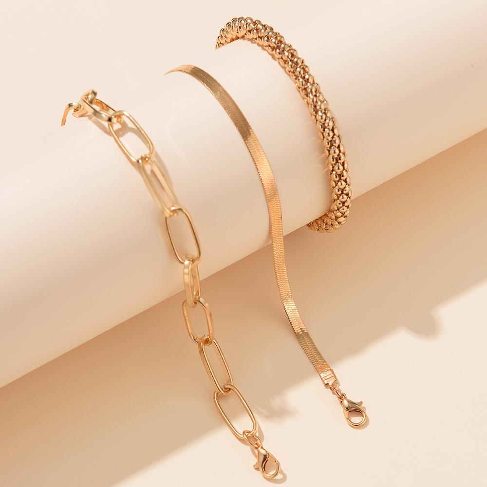 3pcs/set Minimalist Chain Bracelet