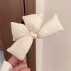 Korean Style 3D Bow Shark Clip for Women - 2025 High-End Full Head Hairpin