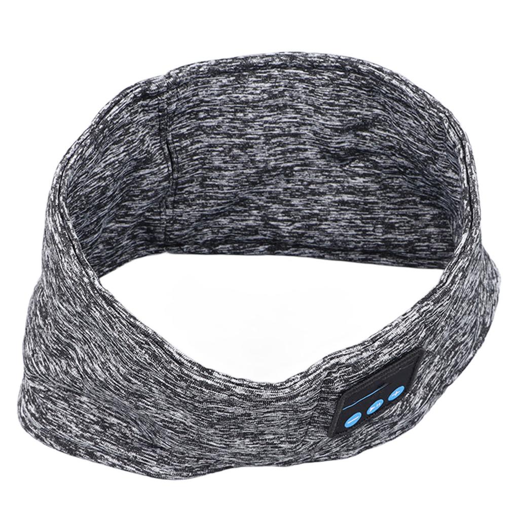 Bluetooth Headband Headphone Gray Wireless Sleep Music Eye Mask Outdoor Sports Running Riding Headband Earphone
