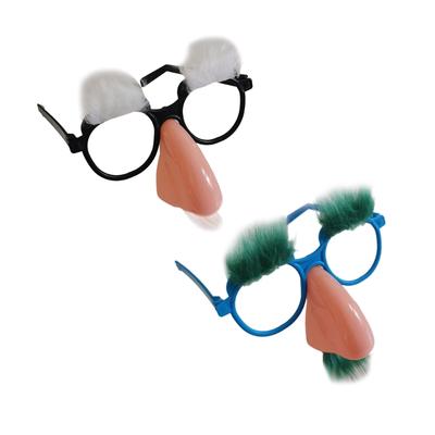 Śmieszne okulary dla starego człowieka Okulary do udawania Nowość Okulary klauna z nosem i brwiami