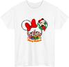 Disney Christmas T-Shirt Mickey and Minnie Mouse Xmas Holiday Party Gift Tee Top
