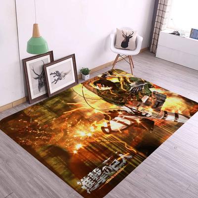 Kreslená rohožka ke vchodovým dveřím Attack On Titan Omyvatelná Protiskluzová Podložka do obývacího pokoje k pohovce a křeslům Kuchyňská uvítací rohožka