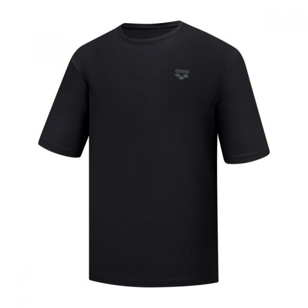 Arena Men S Core Relaxed Fit Short Sleeve raSh Guard  A6bm1rr44 Blk 