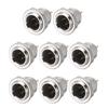 Uxcell 8-Pack 3-Pin Mini XLR Male Connector TA4F Jack Adapter Plug Replacement Cable Terminal for Microphone, Audio Amplifier, Mixer, Recording Pen,