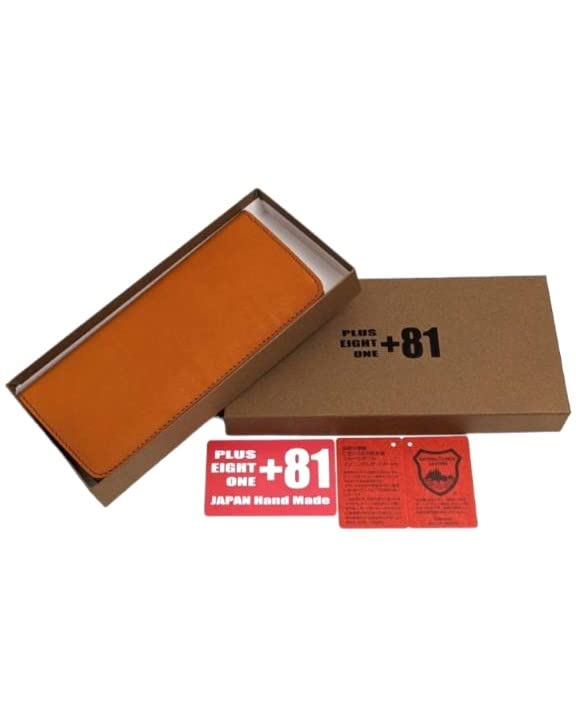 EIGHT ONE Made in Japan Genuine Leather Tochigi Leather Long Wallet Large Capacity Thin Slim Easy to Use Bill Does Not Break High Quality Leather