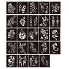 Henna Tattoo Stencil, Reusable DIY Tattooing Template, Floral Animal Patterns Stencil for DIY Indian Temporary Tattoos Music Festivals Body Art