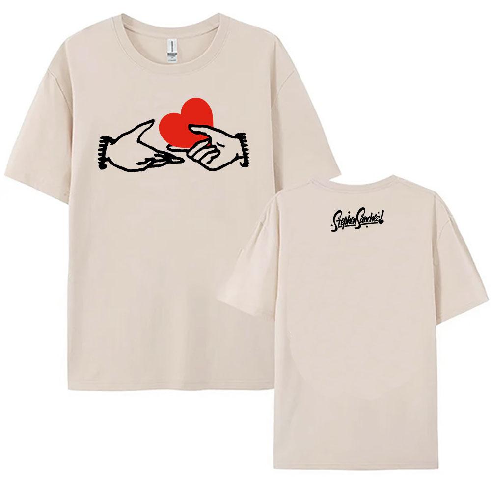 Stephen Sanchez Love,Love,Love Album T-shirt Short Sleeve Cotton O-neck Female Tshirts Unisex Streetwear Casual Summer Tees Top