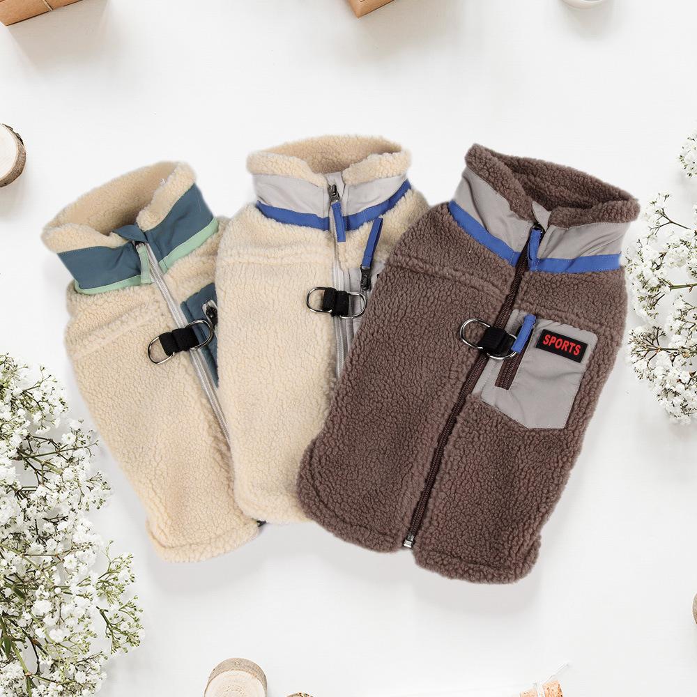 Winter dog cotton clothes windproof velvet teddy bear warm puppy clothes pet clothes dog cotton clothes