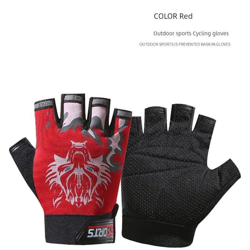 

Велоспорт Вождение и Рыбалка Мужские Перчатки Летние Открытые Три Пальца Солнцезащитные и Дышащие Нескользящие Рыбалка Тонкие Полупальцевые Рыболовные Снасти Приманка Wolf Head Exposed 5 Finger Red