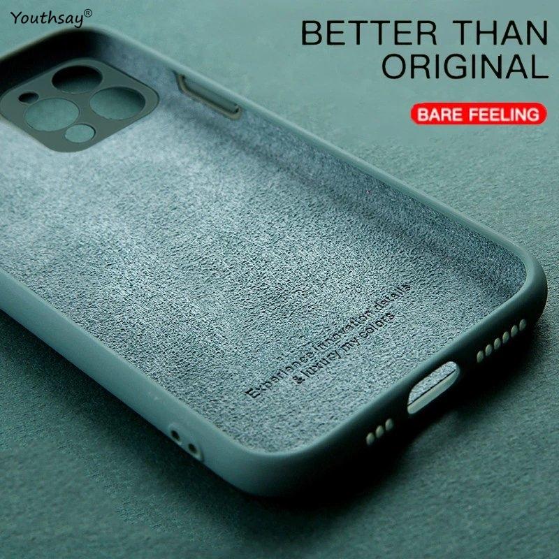 Luxury Case For iPhone 17 Pro Cover iPhone 17 16 15 Pro Max Funda Coque Liquid Silicone Camera Protector Soft TPU Phone Bumper