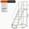 RSRDDY Mobile Platform Ladder with Wheels