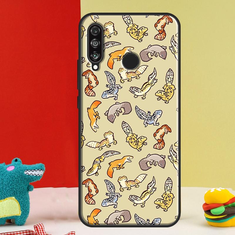 Lizards Geckos For Huawei Nova 12i 12s 11i 5T 9 10 SE Y91 Y90 Y60 Y70 Y72 Y61 P60 Pro P20 P40 P30 Lite Case