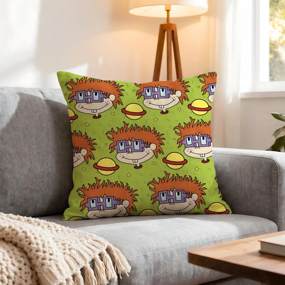 Cartoon Rugrats Cushion Cover 1Pcs Decorative Covers Soft Cushion Case For Sofa Couch Decor 40X40 45X45 Pillowcases
