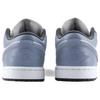 Jordan Air Jordan 1 Resistente a la abrasión Resistente a la abrasión Zapatillas de baloncesto de caña baja Vintage Unisex Gris claro Azul 553558-044(Equipo1020-)