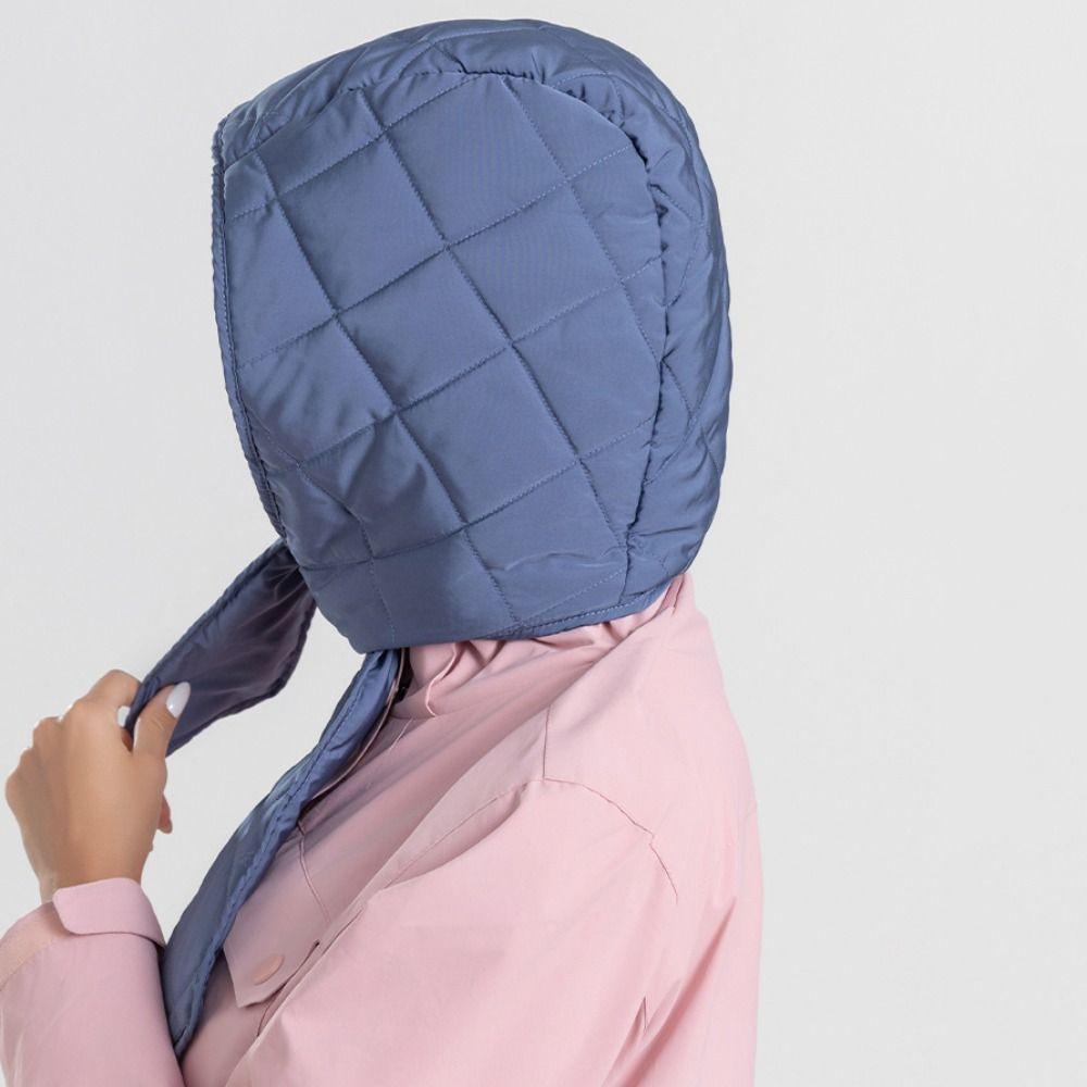 Winter Warm Puffer Headscarf Lightweight Pullover Cold Hats Fashion Windproof Scarf Hat
