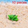 10/50Pcs Mini Crocodile Resin Figurine Cute Animal Micro Landscape Ornament Diy Craft Accessory For Desktop Bonsai Decoration