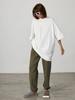2025 Spring And Summer Cotton T-shirt Solid Colour Short-sleeved Female Loose Large Version Youthful Woman Clothes