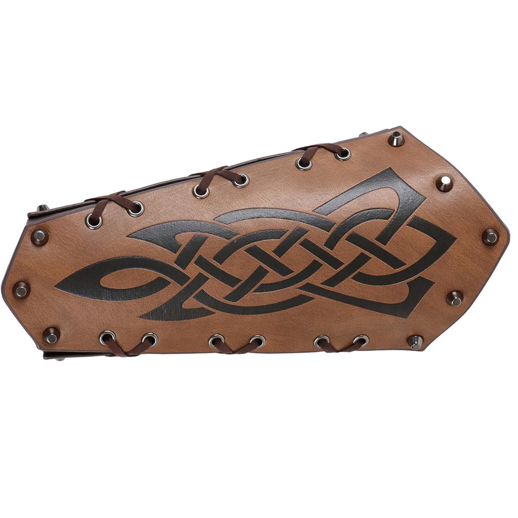 Knight Arm Gauntlets Leather Belt  Vintage Arm Guards Halloween Cosplay Costume