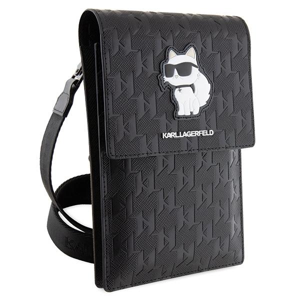 Karl Lagerfeld Torebka Klwbsakhpck Czarny/Black Saffiano Monogram Choupette
