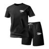 Summer Mesh Short Sleeve Ice Silk Men's Suit: Quick-Drying T-Shirt & Trendy Running Shorts Set