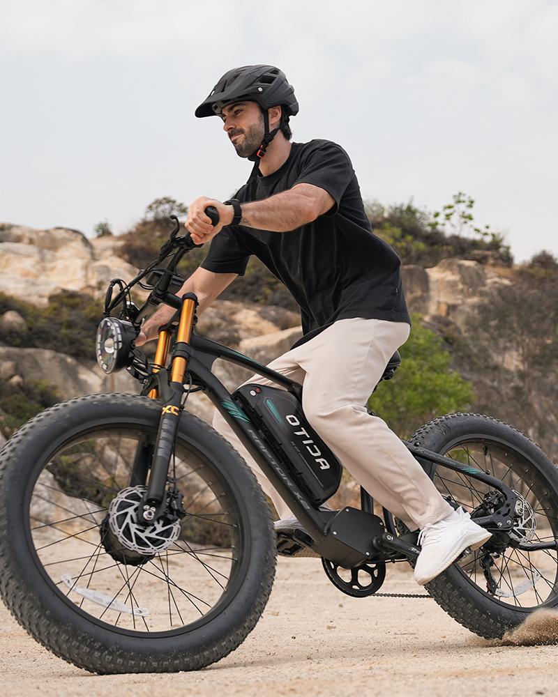 Electric Bicycle OTIDA X2 4000W 120KM Dual Motor, 52V30Ah, 26-Inch Fat Tires, Electric Mountain Bike, Electric Motorcycle for Adults