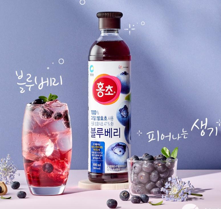 Hongcho Čučoriedkový Nápojový Ocot 900ml – Osviežujúci Nápoj plný Antioxidantov