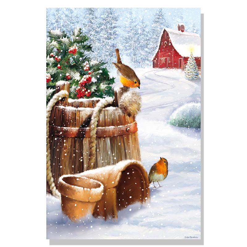 Christmas Day Picture Wall Art Canvas Painting Poster and Prints Nordic Wall Picture Children's Room Family Decoration Mural