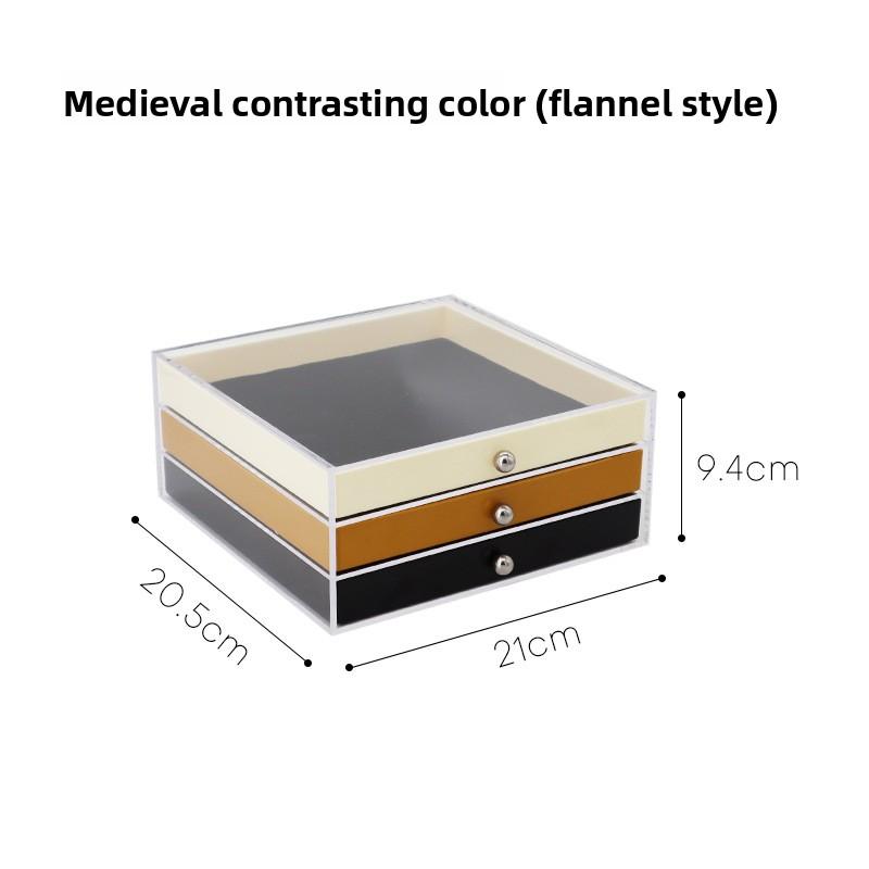 Storage Box, Jewelry Box, Small Items, Lipstick Storage, Multi-layer Transparent Earrings, Stud Earrings, Accessories, Organizing Box