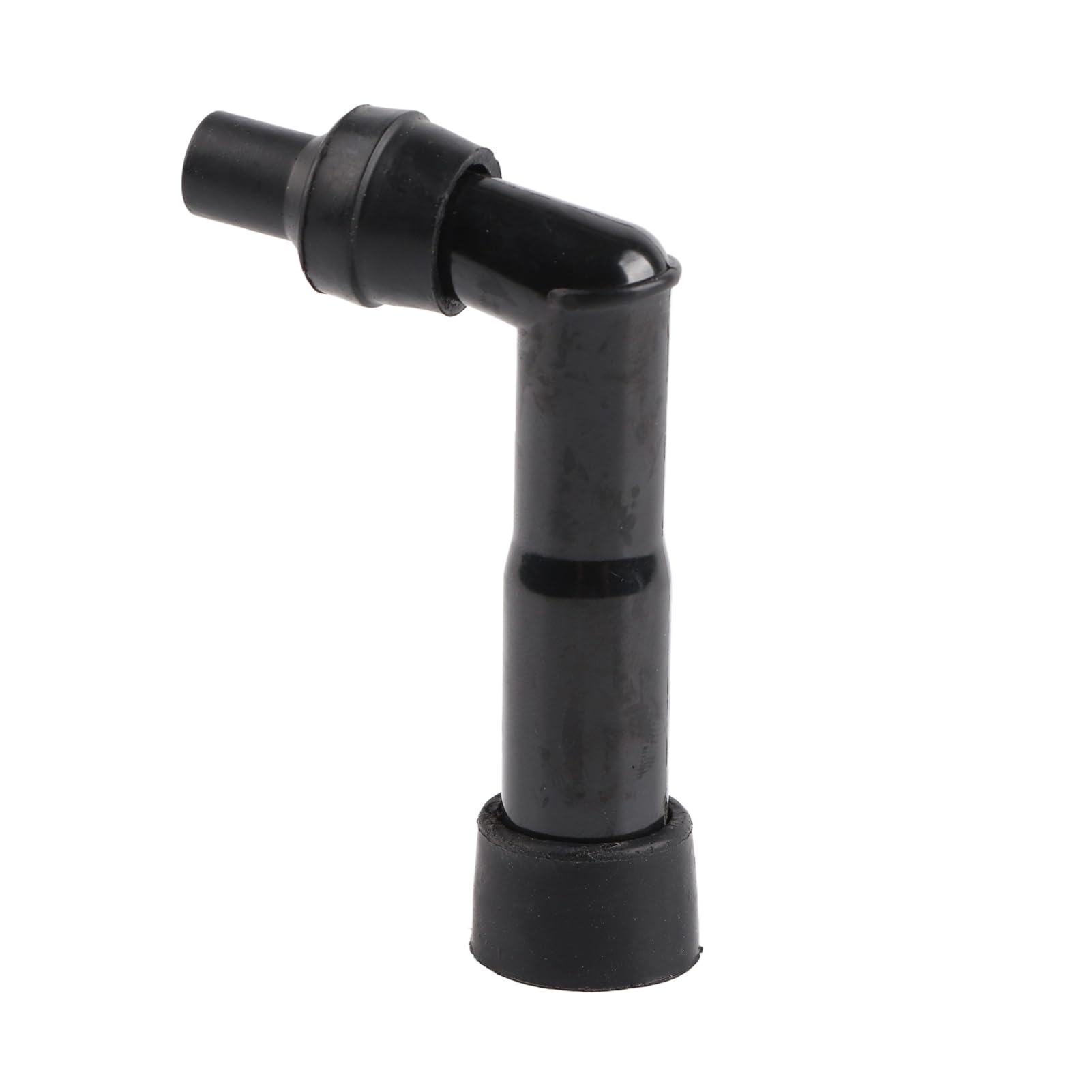 

102° Motorcycle Spark Plug Cap with Internal Resistor, Waterproof Spark Plug Boot Cap Cover Resistor, Black