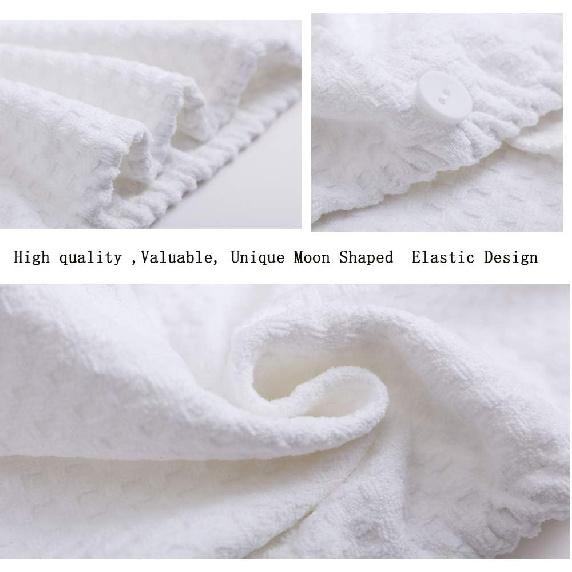 Yadier Microfiber Hair Towel for Curly Hair(Waffle) Hair Drying Towels Wraps for Women Long&Thick Hair with Button, Microfiber Towel Scrunchies for