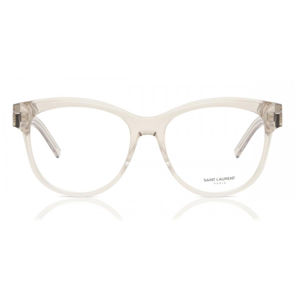 

Saint Laurent Sl M108 008 Women Eyeglasses Transparent Beige/55