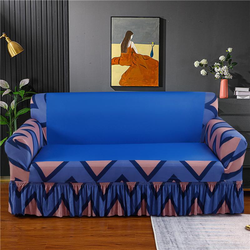 Leather Sofa Cover Full Set Of Technology Cloth Leather Sofa Cover Cover Four Seasons Universal Waterproof Sofa Seat Cushion Non-Slip Skirt