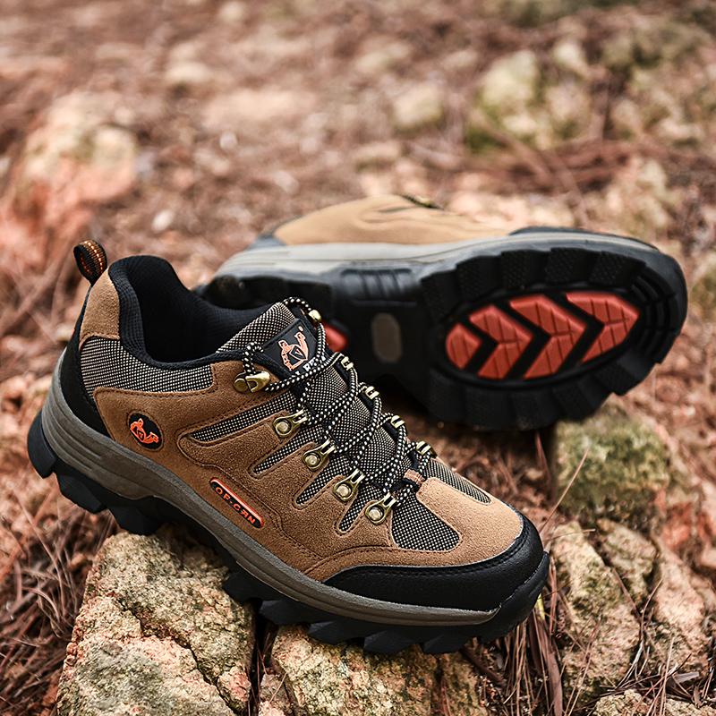 Winter Male Leather Casual Shoes Outdoor Summer Men Non Slip Lace Up Trekking Sneakers Winter Warm Cowboy Hiking Footwear Adult