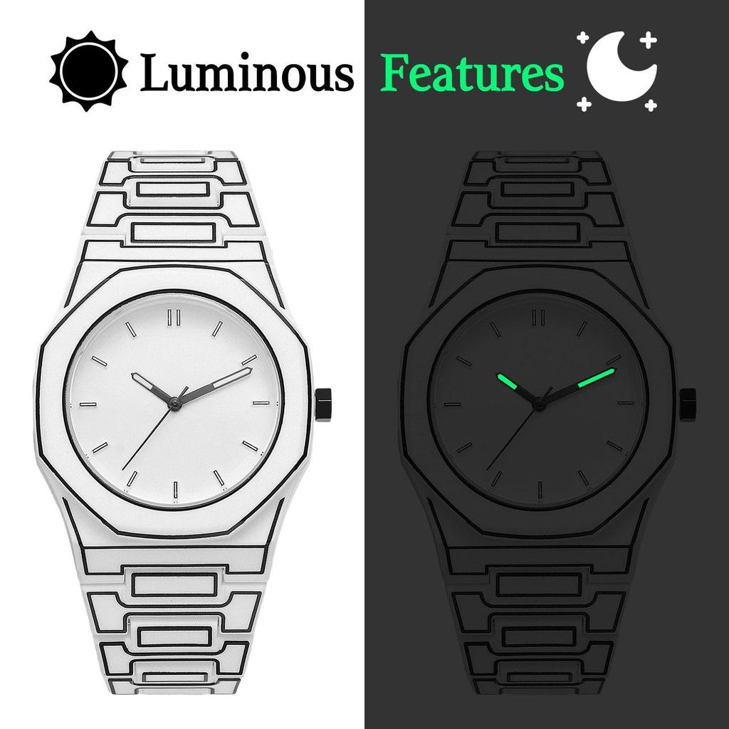 Men's Stylish, Stylish, Waterproof, Resin Strap Analog Quartz Watch with Octagonal Design - Perfect Gift for Birthdays, Anniversaries, Christmas, and