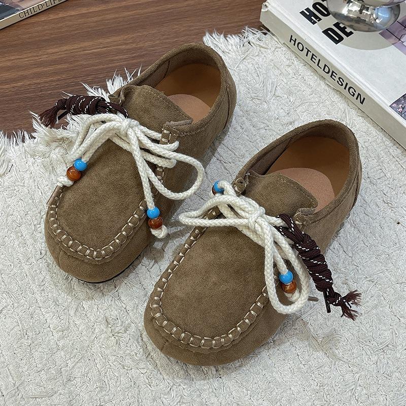 Fashion Women Mary Janes Shoes Nubuck Leather Flat Shoes Leather Single Lolita Shoes Ladies Walking Chaussure Femme Zapatos De Mujer