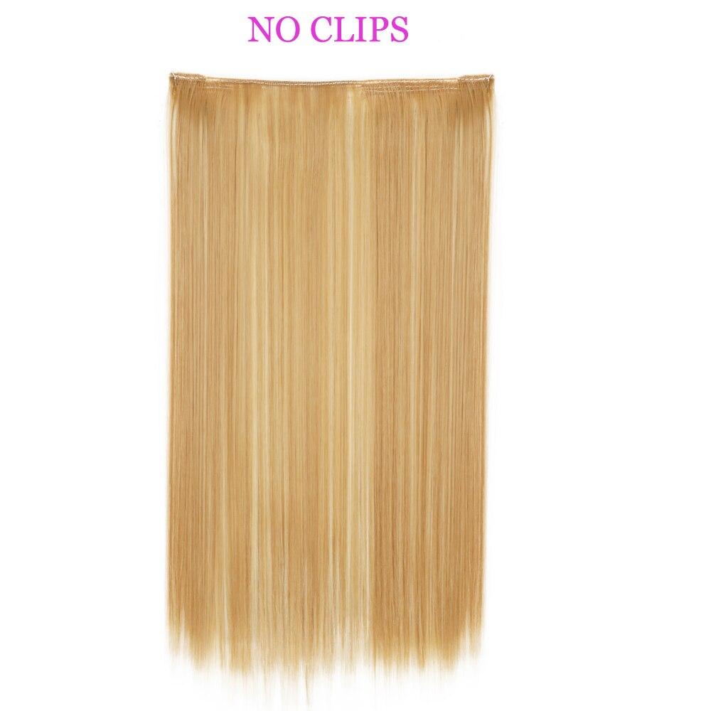 MISS WIG Extensiones de cabello sintético, sin Clips, cabello Artificial, Rubio, marrón, negro, degradado, morado, liso, pieza de cabello falso