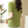Navava Ice Cool Punching Round Neck Short Sleeve Knit Nk3050
