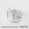 26 Letter Open-Ended Zircon Ring INS Minimalist Series Gift For Friends