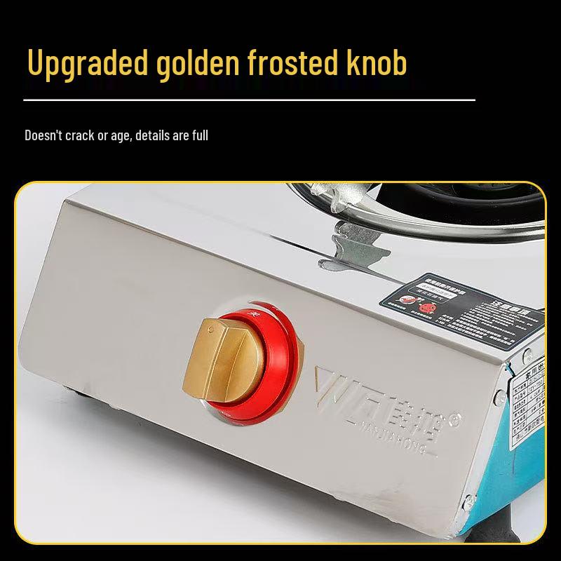 High-Power Stainless Steel Single Burner Gas Cooktop for Natural and Liquefied Gas