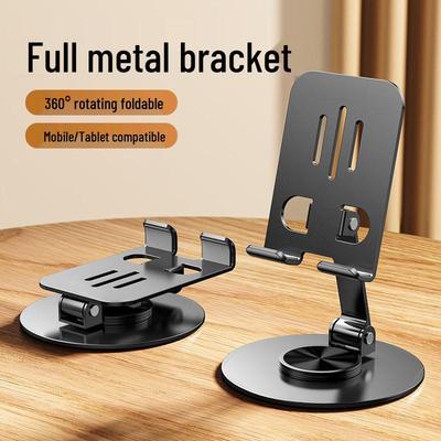 360° Rotating Metal Phone & Tablet Stand for Desktop