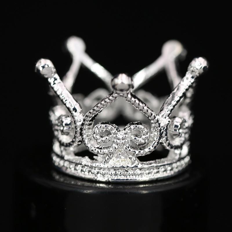 DIY Violent Big-headed Bear Headdress Accessories Birthday Flowers Decoration Festival Performance Mini Round Crown Alloy