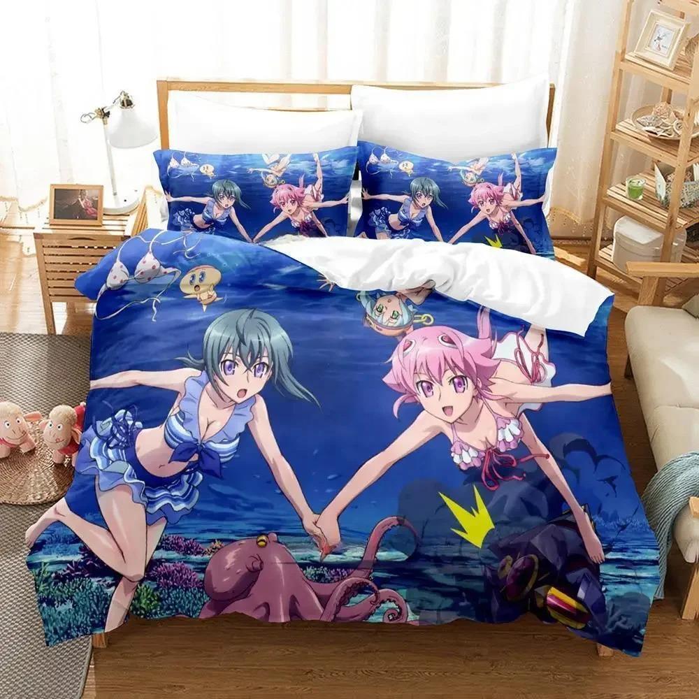 Kawaii Girl Sora Wo Kakeru Shoujo Bedding Collection Single Twin Full Queen King Size Bed Collection Adult Kid Bedroom Duvet Cover Collections Anime