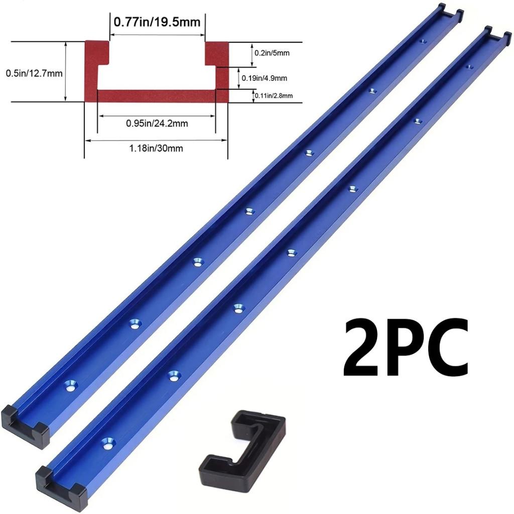 2PCS 800mm Limit Guide Rail Pusher DIY Modification Universal Slide Workbench Woodworking T-slot Track Woodworking Slide Track