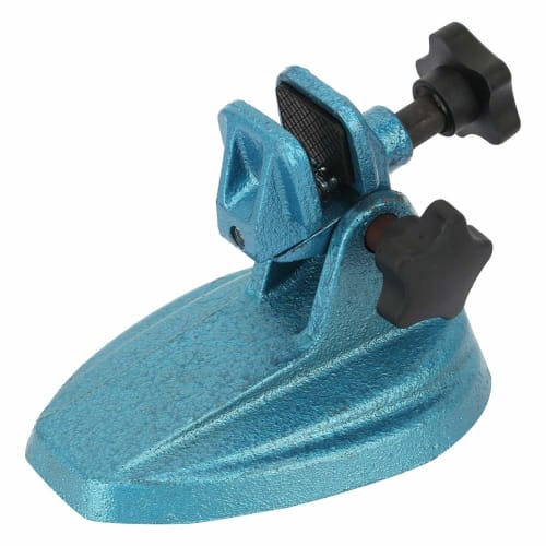 Qiilu Micrometer Base, Micrometer Fixing Base, Micrometer Stand, Cast Iron Material, R-Shaped, Easy To Use, Stable, for Precision Measurement of Devic